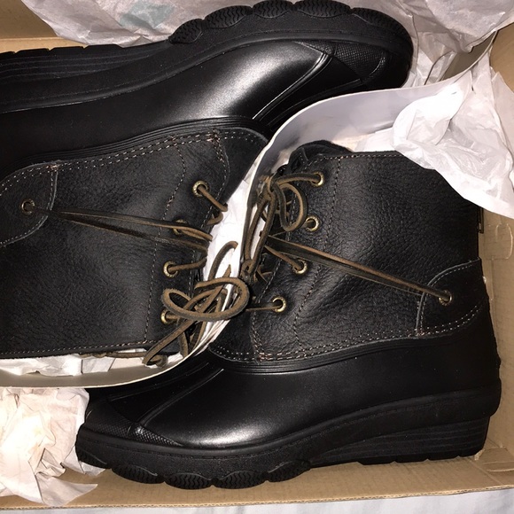 sperry saltwater wedge tide leather boot